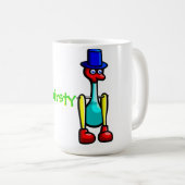 Offizielle "so durstige" Drinky Vogel-Kaffeetasse Kaffeetasse (VorderseiteRechts)