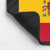 Offizielle Spanien-Flagge auf Streifen Mousepad (Ecke)