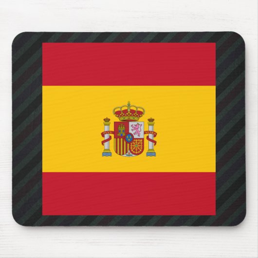 Offizielle Spanien-Flagge auf Streifen Mousepad (Vorne)