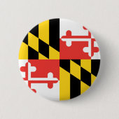 Offizielle Staats-Flagge Marylands Button (Vorderseite)