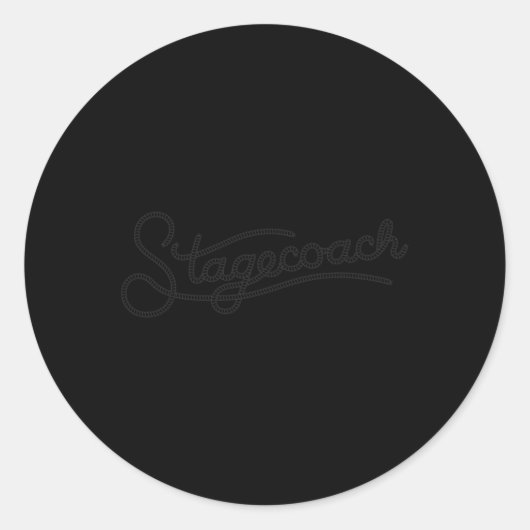 Offizielle Stagecoach-Rope Runder Aufkleber (Vorderseite)