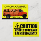 Offizielle Strampler-Visitenkarte Visitenkarte (Vorne/Hinten)