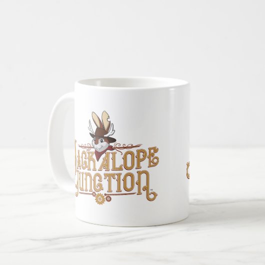 Offizielle Tasse Jackalope Junction (Vorderseite Links)
