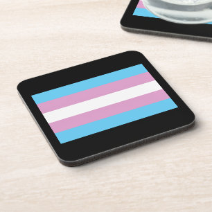OFFIZIELLE TRANSGENDER-PRAID-FLAGGE GETRÄNKEUNTERSETZER