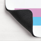 OFFIZIELLE TRANSGENDER-PRAID-FLAGGE MOUSEPAD (Ecke)