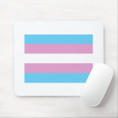 OFFIZIELLE TRANSGENDER-PRAID-FLAGGE MOUSEPAD (Mit Mouse)