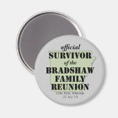 Offizielle Überlebende von Wiedersehen (grün) Magnet (Vorderseite/Rückseite)