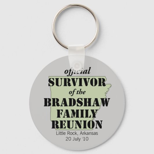 Offizielle Überlebende von Wiedersehen (grün) Schlüsselanhänger (Vorderseite)