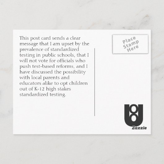 Offizielle United Opt Out Postkarten (Rückseite)