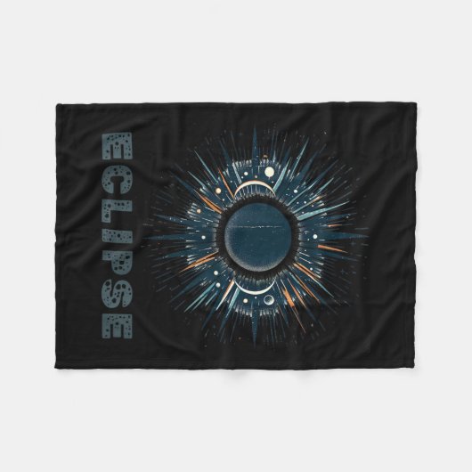 Offizielle Vintage Solarzelle Fleecedecke (Vorderseite (Horizontal))