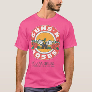Offizielle Waffen N Rose 1989 Siegel La T-Shirt