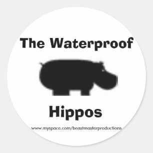 Offizielle wasserdichte Hippos Stickers