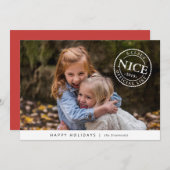 Offizielle Weihnachtskarte Feiertagskarte (Vorne/Hinten)