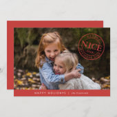 Offizielle Weihnachtskarte Feiertagskarte (Vorne/Hinten)