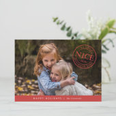 Offizielle Weihnachtskarte Feiertagskarte (Stehend Vorderseite)