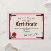 Offizielle Weihnachtskarte Karte (Vorderseite/Rückseite Beispiel)