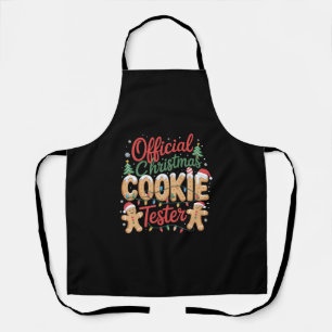 Offizielle Weihnachtsplätzchen-Testermannschaft We Schürze