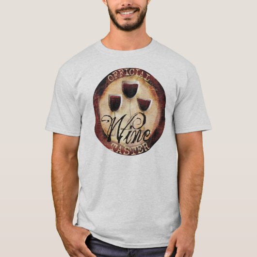 Offizielle Wein-Schmecker-T - Shirt-Taschentasche T-Shirt (Vorderseite)