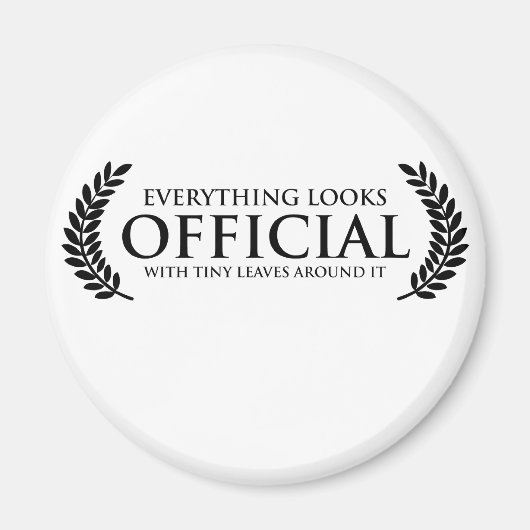 Offizielle winzige Blätter Magnet (Vorne)