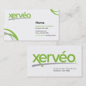 Offizielle Xerveo Geschäfts-Karten Visitenkarte (Vorne/Hinten)