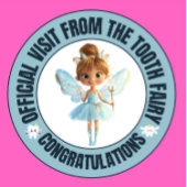 Offizielle Zahnseidenmatte Aufkleber für Kinder