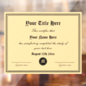 Offizielle Zertifikatvorlage Fensteraufkleber (Blatt 2)