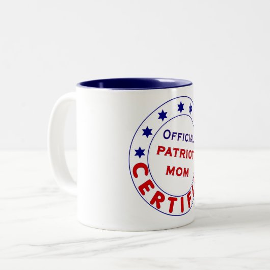 Offizielle zugelassene Patriot-Mama-Tasse Zweifarbige Tasse (Vorderseite Links)