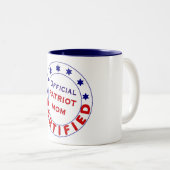Offizielle zugelassene Patriot-Mama-Tasse Zweifarbige Tasse (VorderseiteRechts)