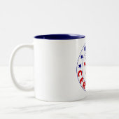 Offizielle zugelassene Patriot-Mama-Tasse Zweifarbige Tasse (Links)