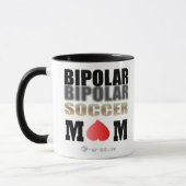 Offizielle zweipolige Fußball-Mama Tasse (Links)