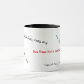 Offiziellen fünf Fleas Itchy Poesie Tasse (Zentrum)