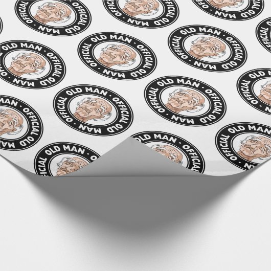 Offizieller alter Mann Geschenkpapier (Ecke)
