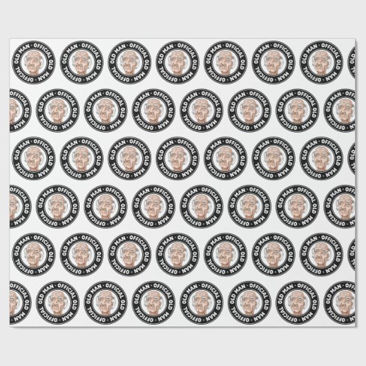 Offizieller alter Mann Geschenkpapier (Flach)