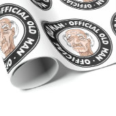 Offizieller alter Mann Geschenkpapier (Rolleneckpunkt)