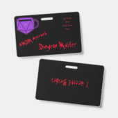 Offizieller AMDM Dungeon Master Ausweis (Vorder- & Rückseite)