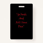 Offizieller AMDM-Player-Tag Ausweis (Rückseite)