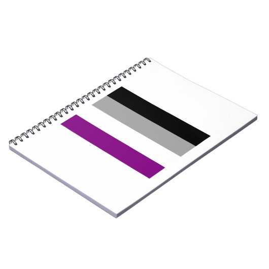 OFFIZIELLER ASEXUELLER FLAG NOTIZBLOCK (Linke Seite)