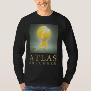 Offizieller Atlas zuckte langes Schwarzes T T-Shirt