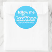 Offizieller Aufkleber "Follow Me on Twitter" (Tasche)