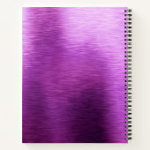 Offizieller Badass Boss Babe Metallic-Lila Name Notizblock (Rückseite)