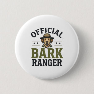 Offizieller Bark Ranger Hund Vintage Grafik_1 Button