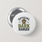 Offizieller Bark Ranger Hund Vintage Grafik_1 Button (Vorne & Hinten)