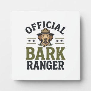 Offizieller Bark Ranger Hund Vintage Grafik_1 Fotoplatte