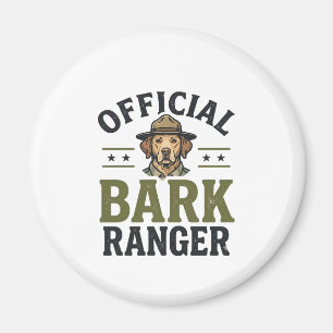 Offizieller Bark Ranger Hund Vintage Grafik_1 Magnet