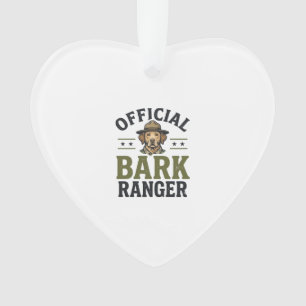 Offizieller Bark Ranger Hund Vintage Grafik_1 Ornament