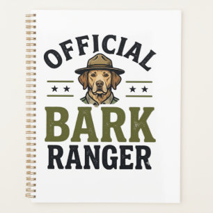 Offizieller Bark Ranger Hund Vintage Grafik_1 Planer