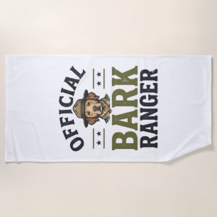 Offizieller Bark Ranger Hund Vintage Grafik_1 Strandtuch