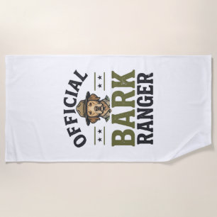Offizieller Bark Ranger Hund Vintage Grafik_1 Strandtuch