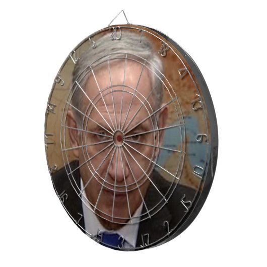 offizieller Benjamin Netanjahu Dartboard Dartscheibe (Vorderseite rechts)