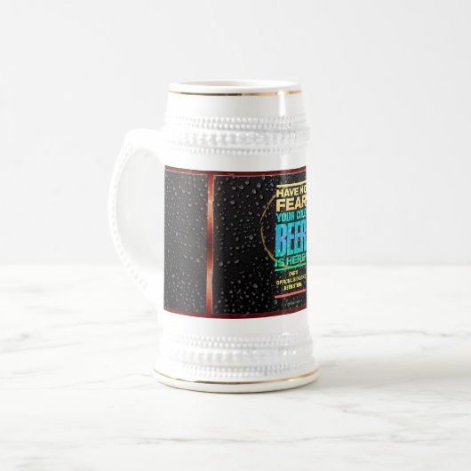 Offizieller Bierstein des Vaters Bierglas (Vorderseite Links)